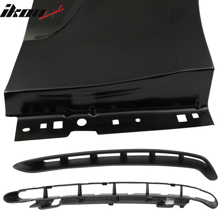 Fits 15-17 Ford Mustang GT350 Style Steel Fender Trim w Inserts