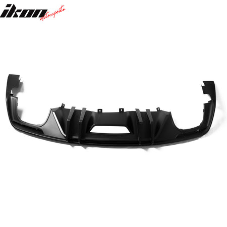 Fits 15-17 Ford Mustang Competition Rear Bumper Lip Diffuser PP 4PCS Matte Black