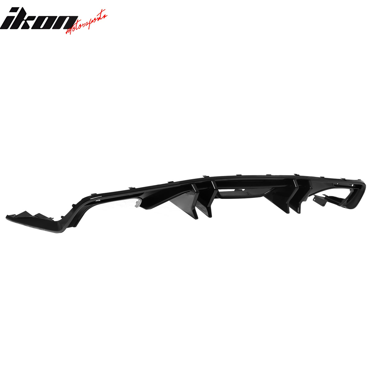 Fits 15-17 Ford Mustang Speed Style Rear Bumper Lip Diffuser PP 4PCS Gloss Black