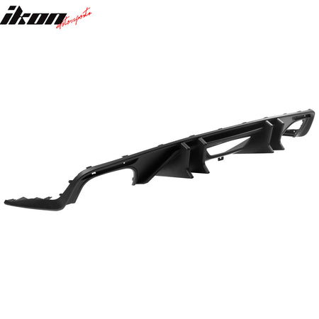 Fits 15-17 Ford Mustang Speed Style Rear Bumper Lip Diffuser PP 4PCS Matte Black