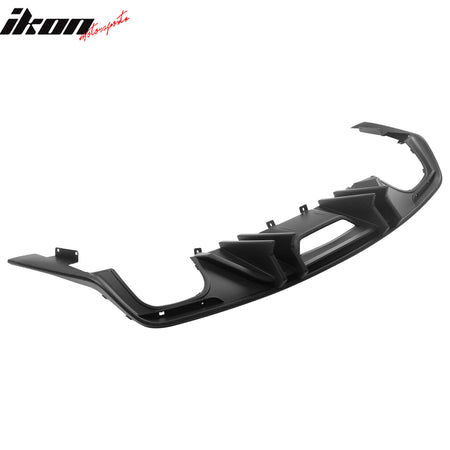 Fits 15-17 Ford Mustang Speed Style Rear Bumper Lip Diffuser PP 4PCS Matte Black