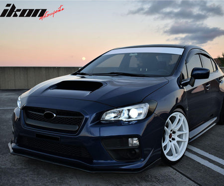 Fits 15-17 Subaru WRX STI 4DR OE Style Front Bumper Upper Grille Gloss Black ABS