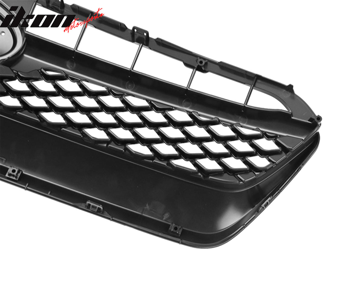 Fits 15-17 Subaru WRX STI 4DR OE Style Front Bumper Upper Grille Gloss Black ABS