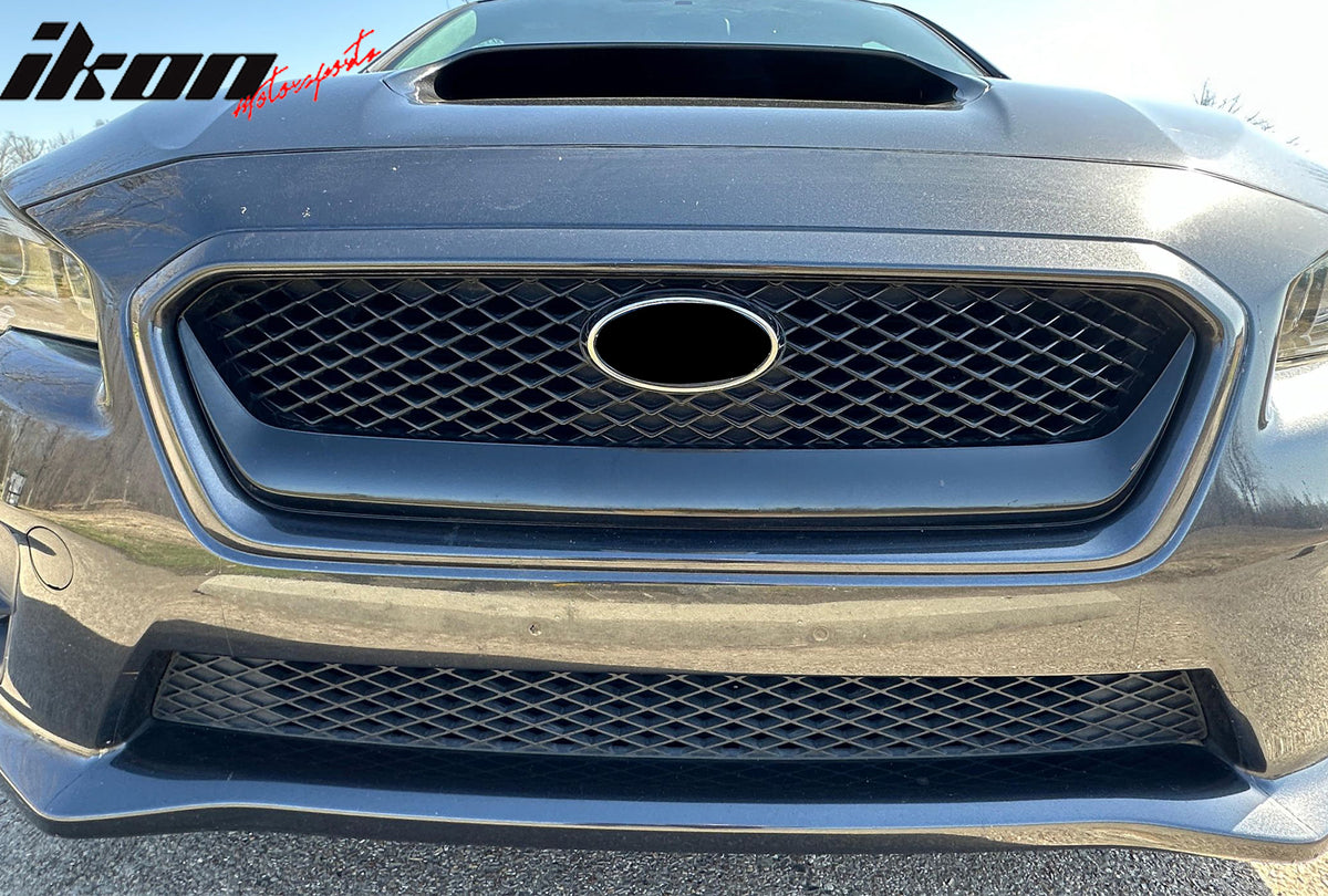 Fits 15-17 Subaru WRX & STI OE Style Front Lower Bumper Grille Replacement ABS