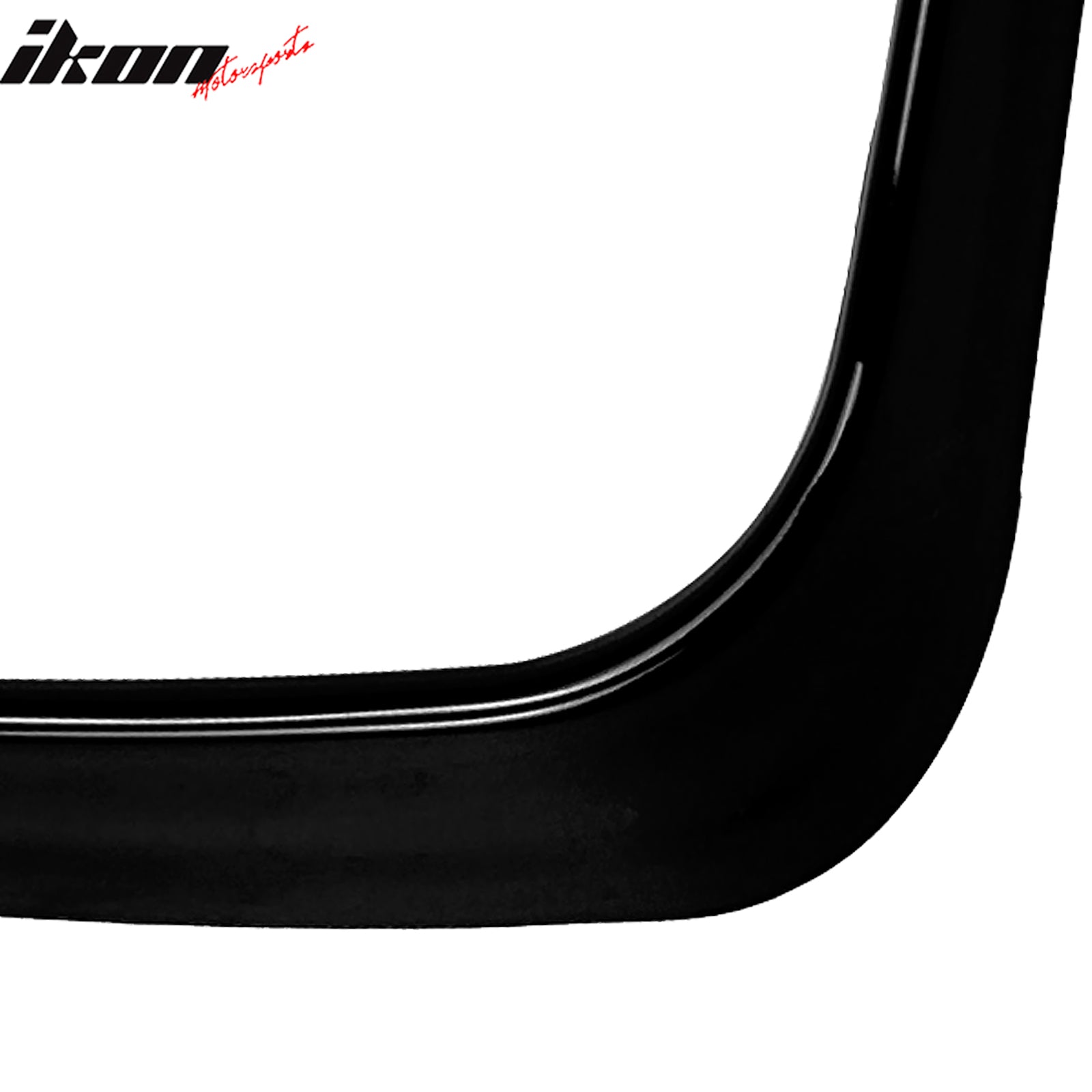 For 15-17 Subaru WRX STI IKON Front Bumper Side Splitter Canards ABS Gloss Black