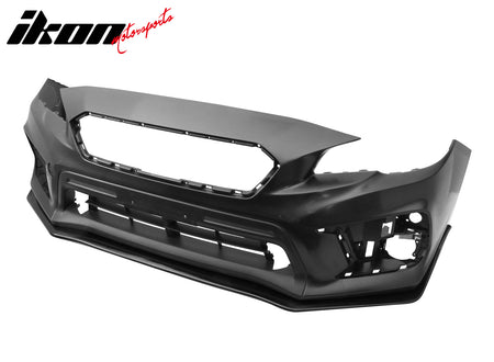 Fits 15-21 Subaru WRX STI S207 Style PU Front Bumper Lip Chin Spoiler Unpainted