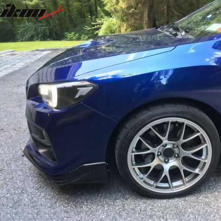 Fits 15-21 Subaru WRX STI S208 Style Front Bumper Lip Chin Spoiler PU Splitter