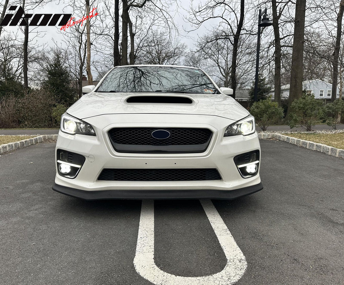 2015 - 2017 Subaru WRX Gloss Black JDM Style Front Bumper Grille ABSJDM StyleIkon Motorsports