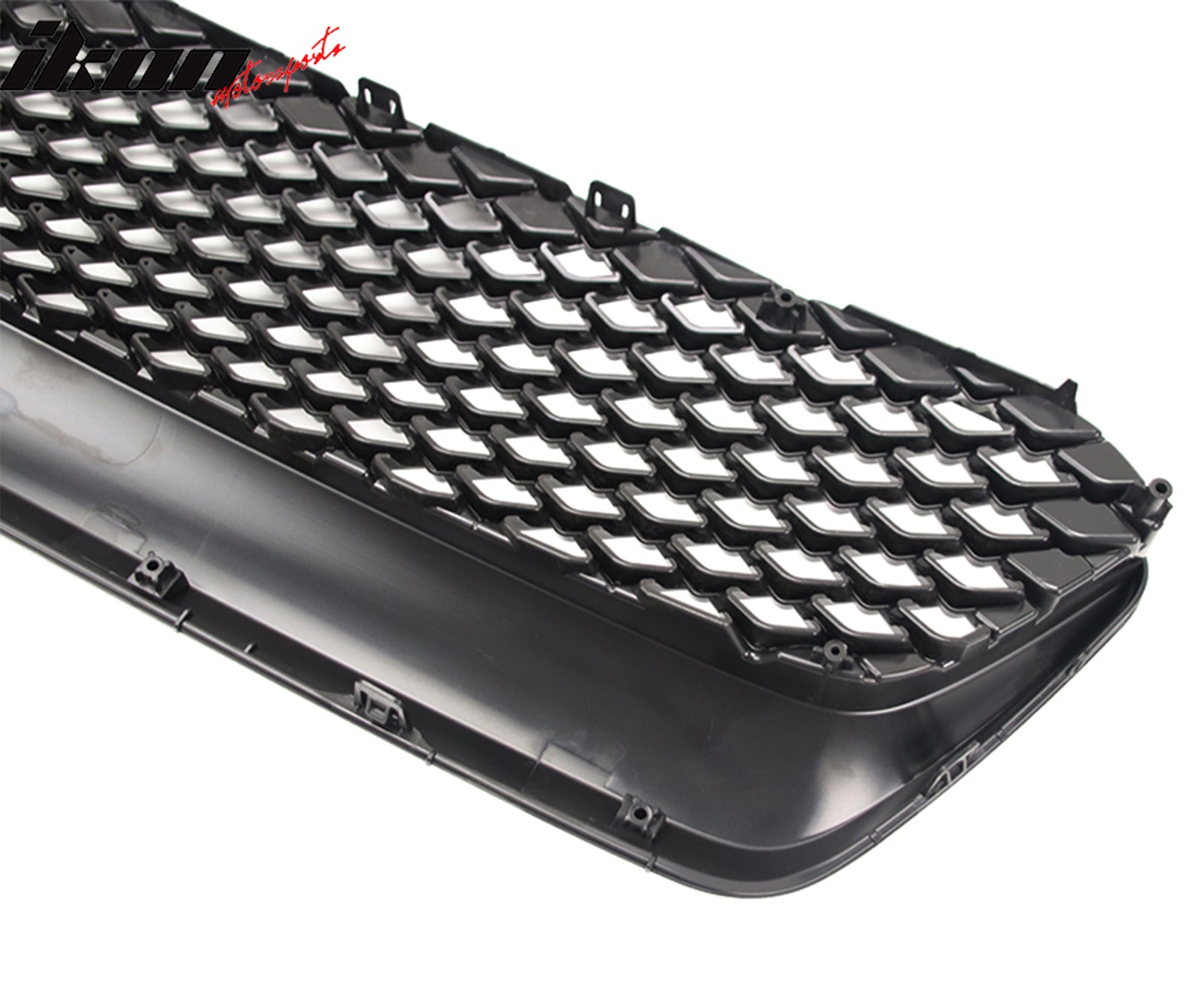 Fits 15-17 Subaru WRX STI JDM Style Front Bumper Upper Grille Gloss Black ABS