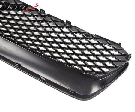 Fits 15-17 Subaru WRX STI JDM Style Front Bumper Upper Grille Gloss Black ABS