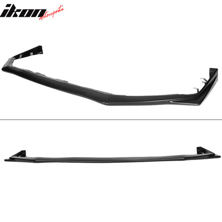IKON MOTORSPORTS Front Bumper Lip Compatible With 2015-2021 Subaru WRX STI, Factory STI Style Black PP