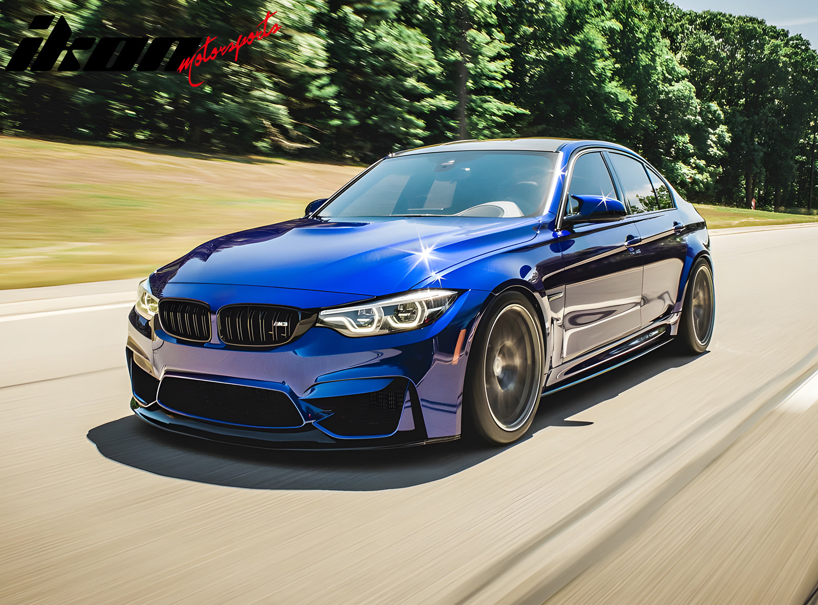 Fits 15-18 BMW F80 M3 MT Style Unpainted Side Skirts Diffuser Panel Extension PU