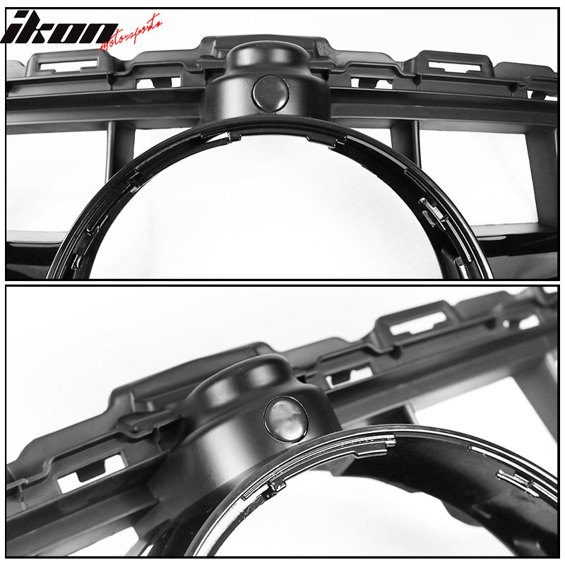 Fit 15-18 Benz C Class W205 AMG Front Bumper Grille Camera Hole