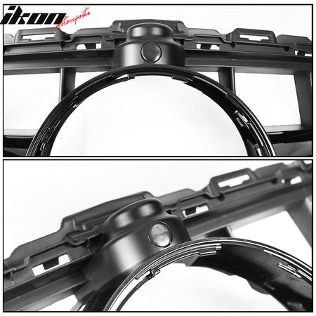 Fit 15-18 Benz C Class W205 AMG Front Bumper Grille Camera Hole