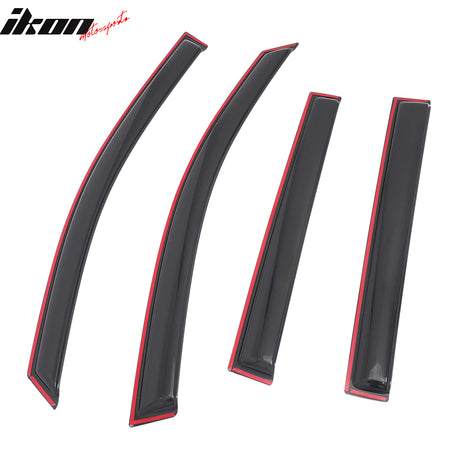 Fits 15-19 Subaru Outback Window Visors In-Channel Sun Rain Guard Side Deflector