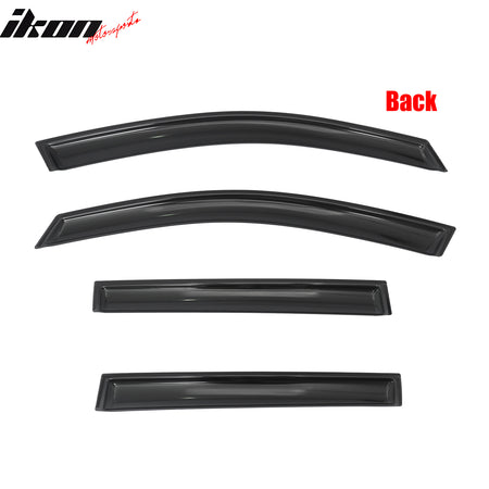 Fits 15-19 Subaru Outback Window Visors In-Channel Sun Rain Guard Side Deflector