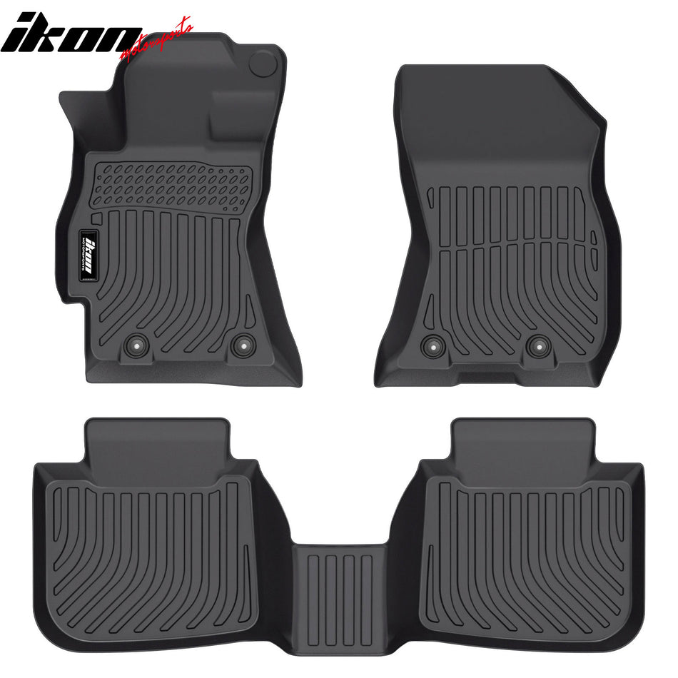 2015-2019 Subaru Outback & Legacy 3D TPE All Weather Waterproof Anti-Slip Front Rear Driver Passenger Side Interior Floor Mats Cargo Liner Carpets 3PC