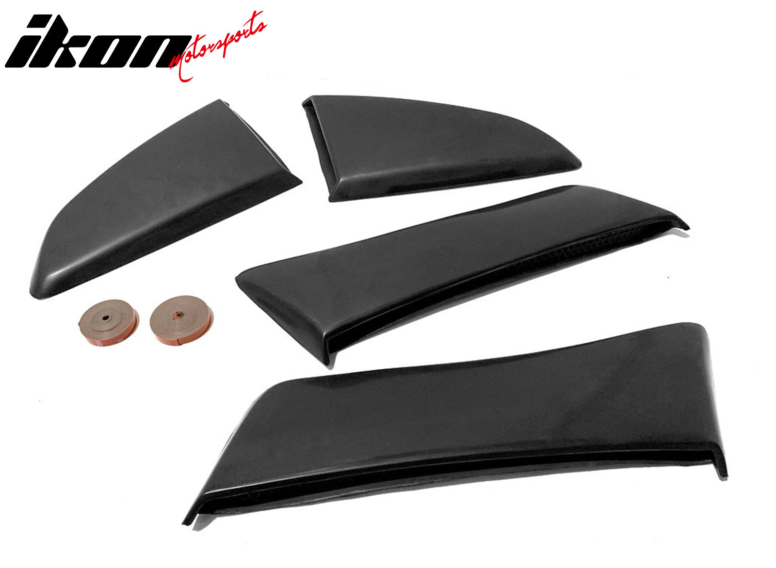 Fits 15-19 Ford Mustang Quarter Window Louvers Panel Side Scoops