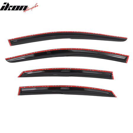Fits 15-19 Hyundai Sonata Mugen Style Acrylic Window Visors Sun Rain Guard 4PC