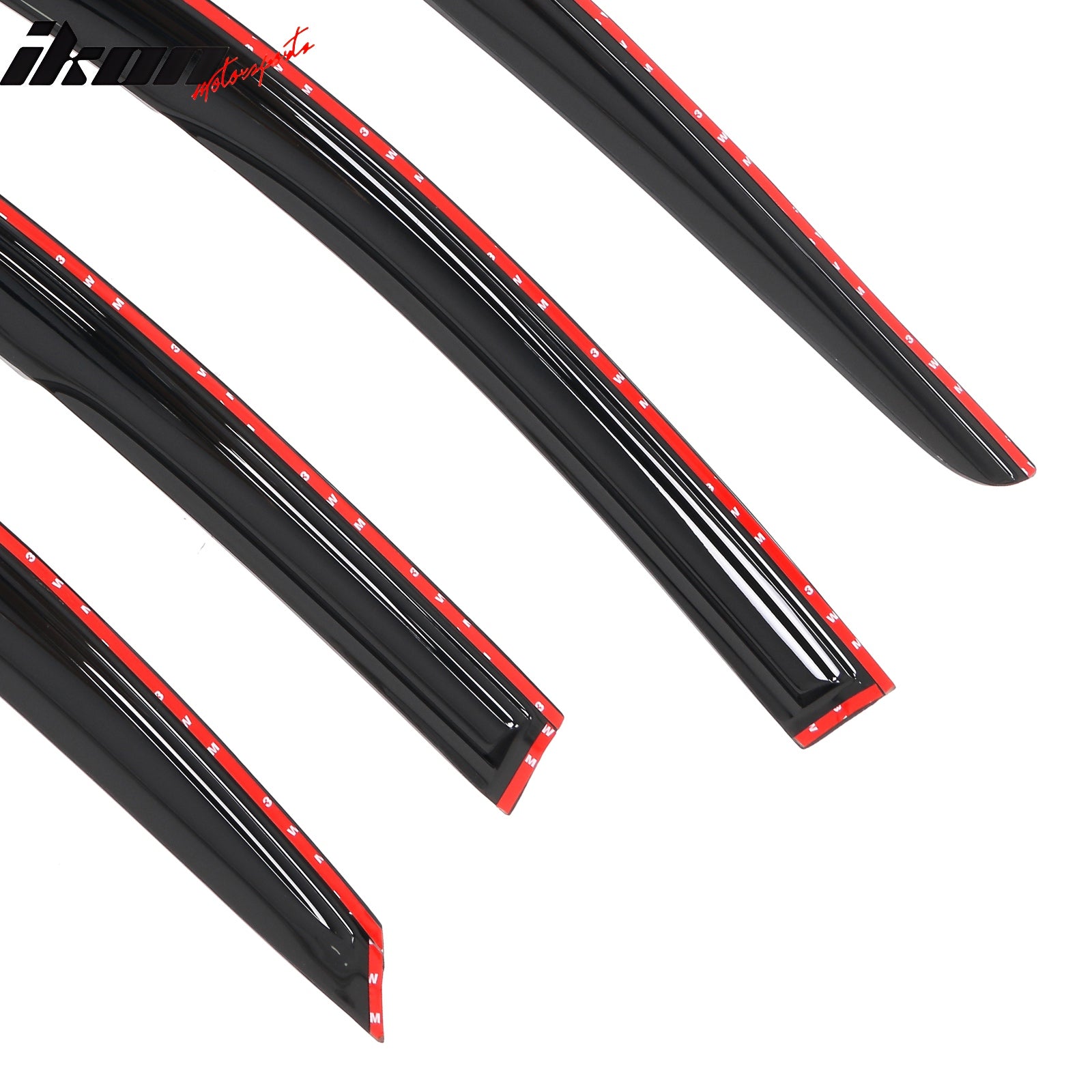 Fits 15-19 Hyundai Sonata Mugen Style Acrylic Window Visors Sun Rain Guard 4PC