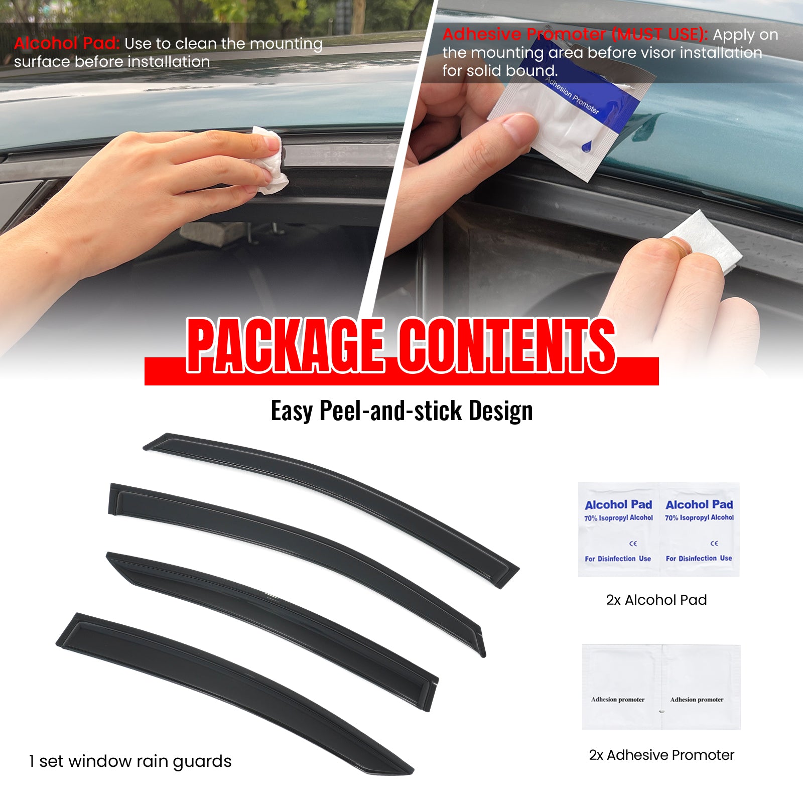 Window Visor for 2015-2019 Subaru Legacy Sedan Smoke – Ikon