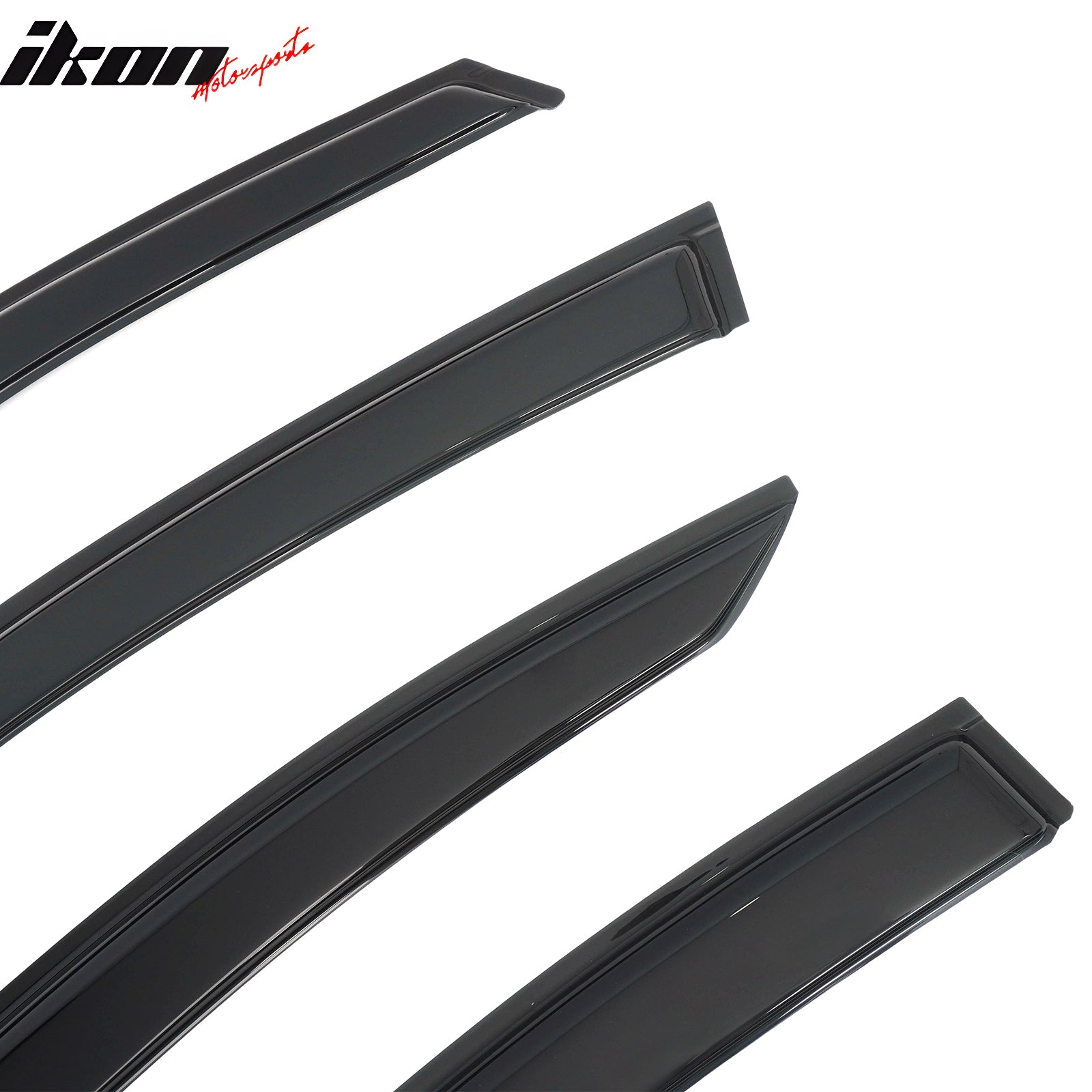 Fits 15-19 Subaru Legacy Sedan Smoke Acrylic Window Visors Deflectors 4PCS Set