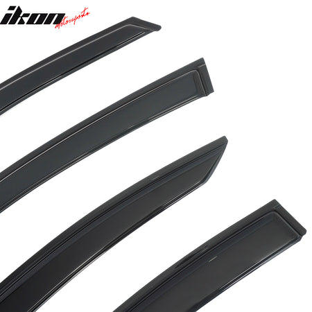 Fits 15-19 Subaru Legacy Sedan Smoke Acrylic Window Visors Deflectors 4PCS Set