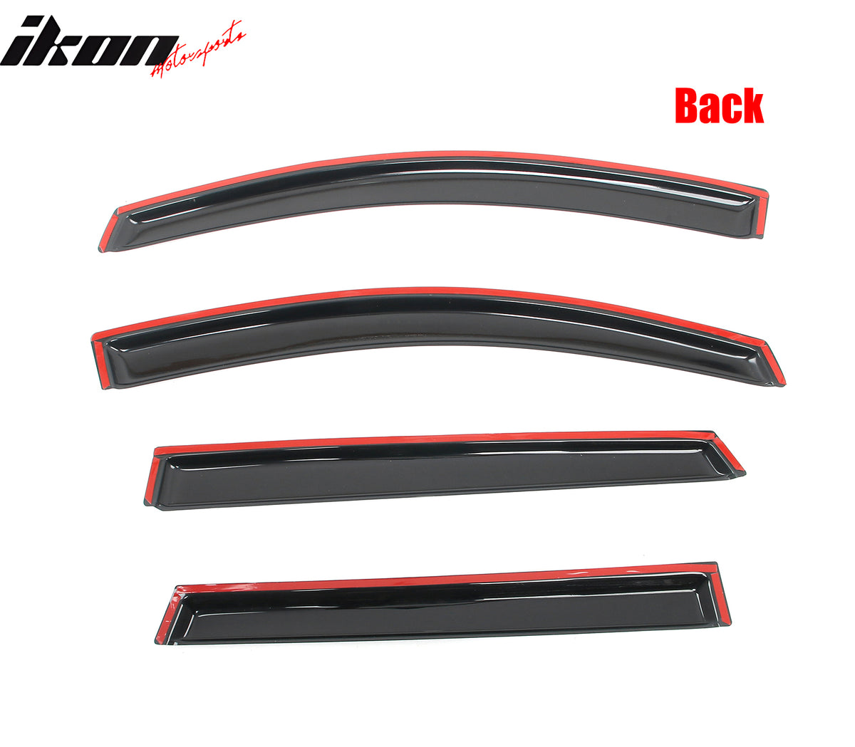 Fits 15-19 Subaru Outback Window Visors Vent Rain Wind Guards Deflectors Tape-On