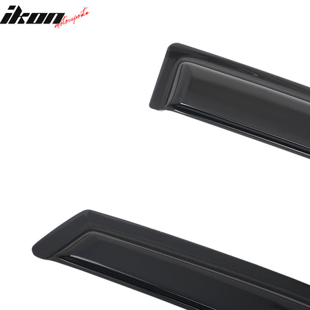 Fits 15-19 Subaru Outback Window Visors Vent Rain Wind Guards Deflectors Tape-On
