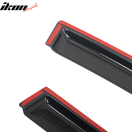 Fits 15-19 Subaru Outback Window Visors Vent Rain Wind Guards Deflectors Tape-On