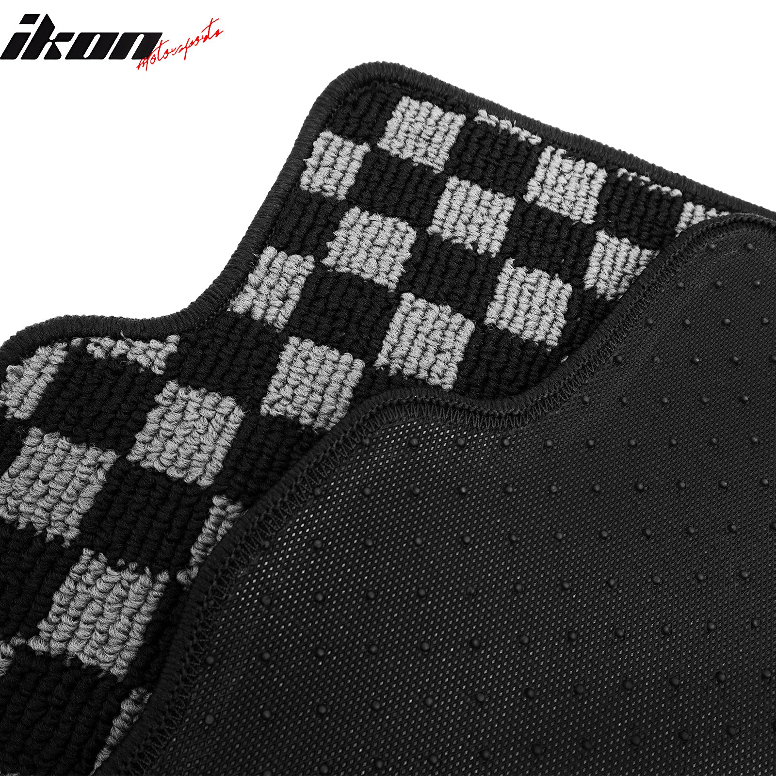 Fits 15-20 Honda Fit GK Floor Mats Non-Slip Carpets Checkered