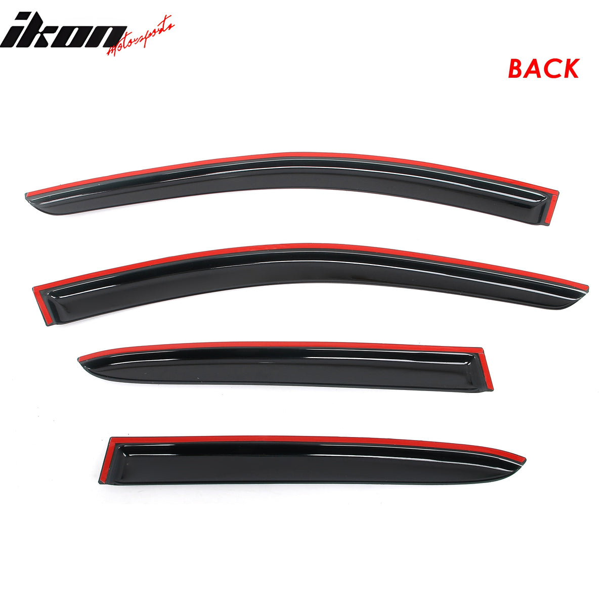 Fits 15-20 Benz X156 GLA Class Window Visors Vent Sun Guards Deflectors Tape-On