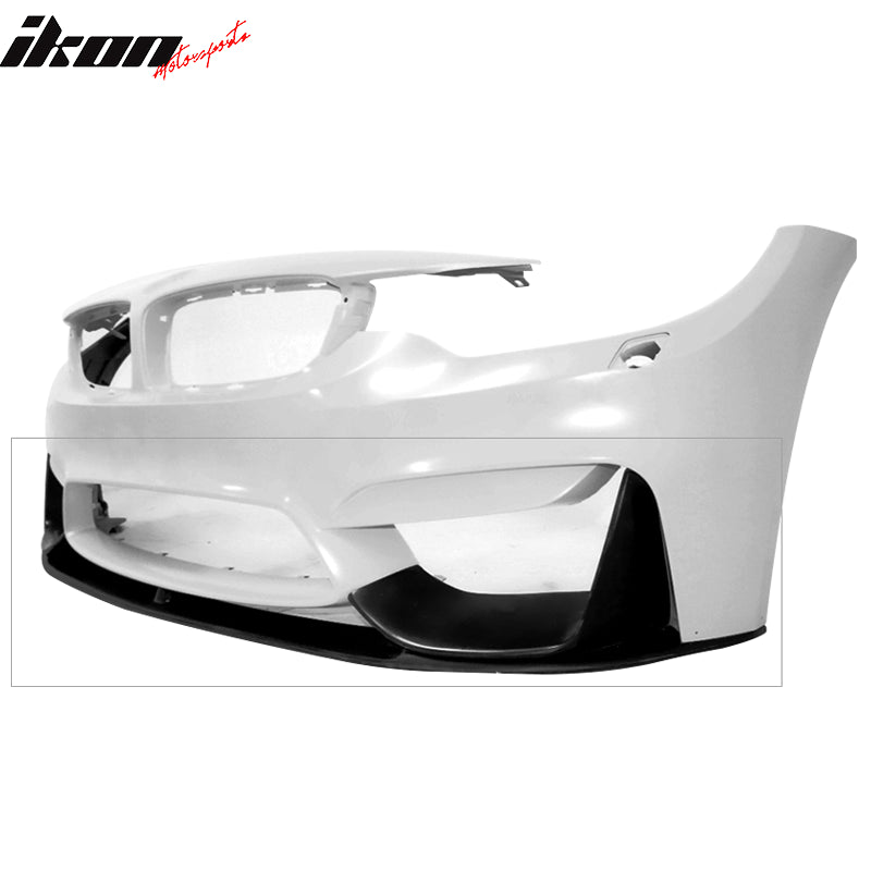 Front Bumper Lip Compatible With 2015-2020 BMW F80 M3 F82 M4, 2Dr
