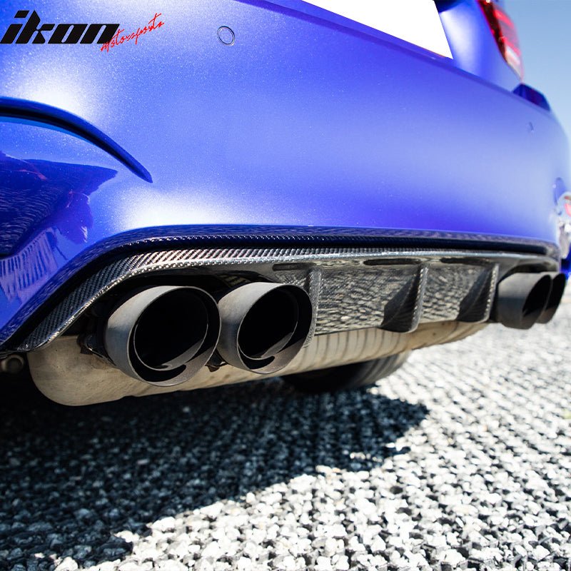 2015 - 2020 BMW F80 M3 F82 M4 MP Style Rear Bumper Diffuser Carbon FiberIkon Motorsports