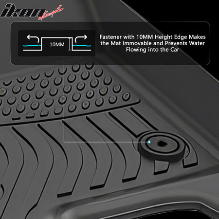 Fits 15-20 Chevy Suburban& GMC Yukon XL Heavy Duty Floor Mats Carpet Liner TPE