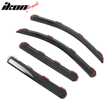 Fits 15-20 Cadillac Escalade Chevrolet Tahoe GMC Yukon Window Visors In-Channel