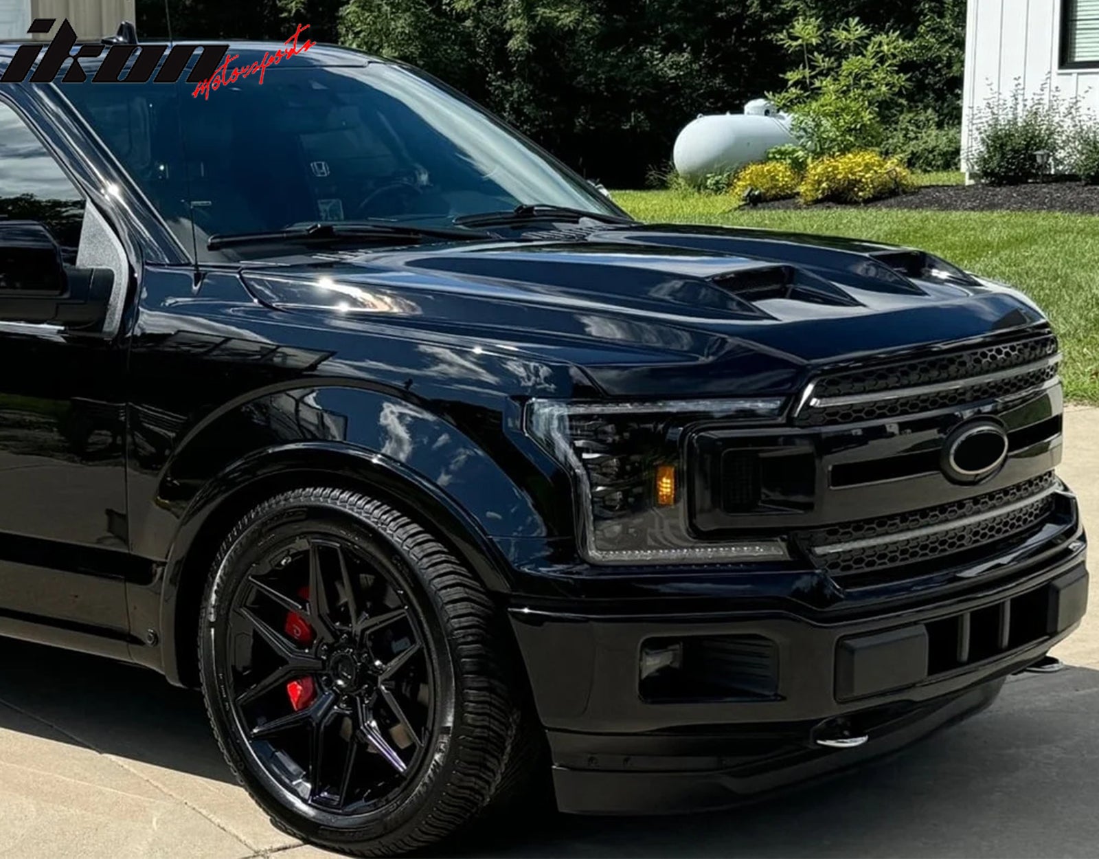 Fits 15-20 Ford F-150 Hood Cover Raptor Style Front Engine Bonnet Scoop Panel