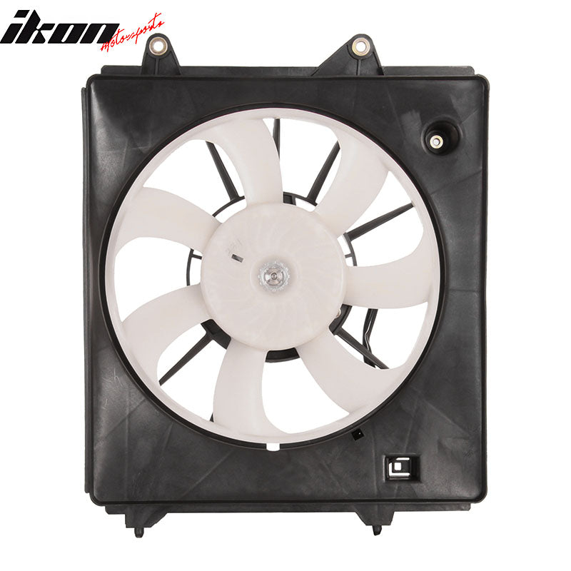 IKON MOTORSPORTS Radiator Cooling Fan Assembly Replacement for 2015-2020 Honda FIT 1.5L, 38615-5R1-003 HO3113135 Automotive Single Engine Fans, Black