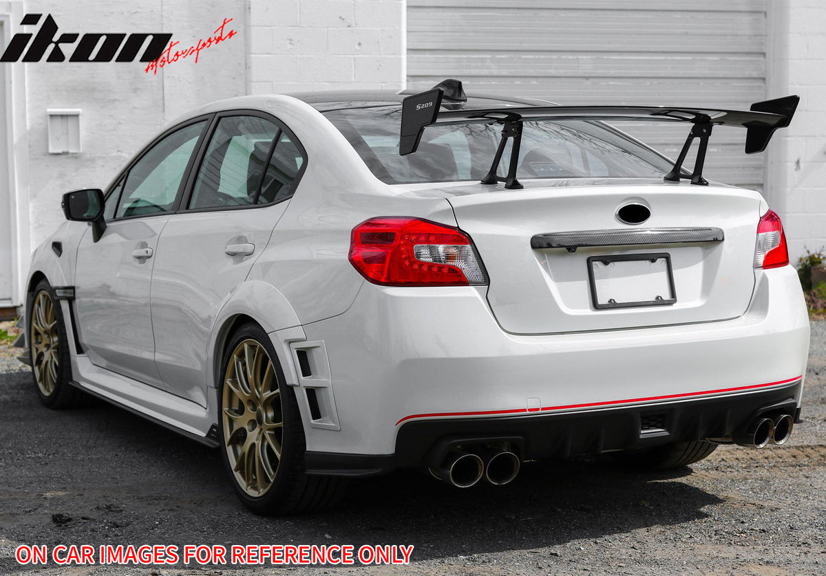 IKON MOTORSPORTS Rear Bumper Side Air Vent, Compatible with 2015-2021 Subaru WRX & WRX STI, Matte Black ABS RH LH Left Right Driver Passenger Side Bumper Corner Cover Exterior Accessories 2PCS