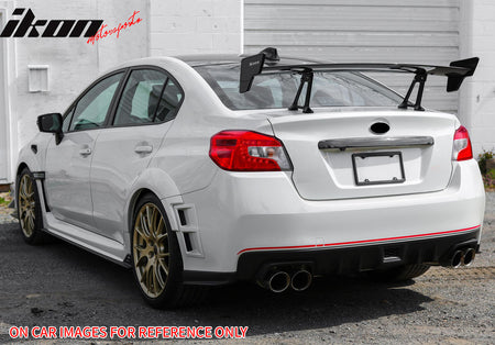 IKON MOTORSPORTS Rear Bumper Side Air Vent, Compatible with 2015-2021 Subaru WRX & WRX STI, Matte Black ABS RH LH Left Right Driver Passenger Side Bumper Corner Cover Exterior Accessories 2PCS