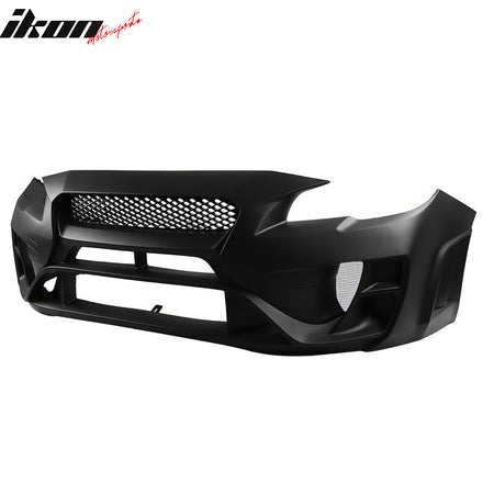 For 15-21 Subaru WRX STI Front + Rear Bumper Cover Varis Style Conversion w/ Lip