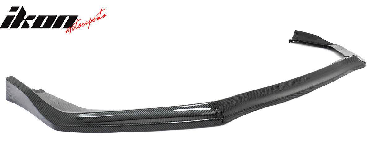 Fits 15-17 Subaru WRX STI Front Bumper Lip 3PC CS Style Carbon Fiber Print Kit