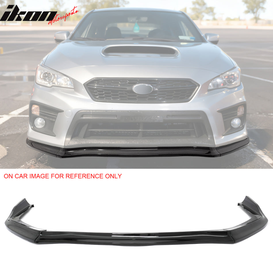 2015-2017 Subaru WRX/WRX STI CS Style Front Bumper Lip Gloss Black 3PC