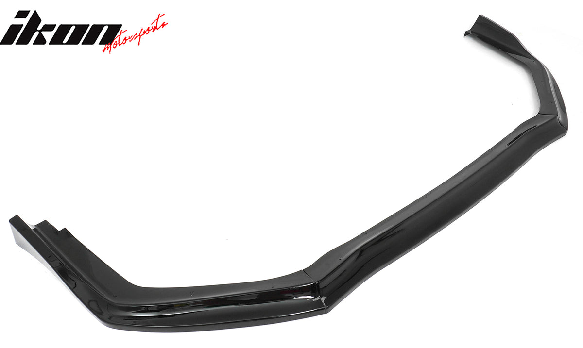 Fits 15-17 Subaru WRX STI Front Bumper Lip 3PC CS Style Gloss Black Chin Spoiler
