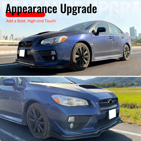 Fits 15-21 Subaru WRX/WRX STI Front Bumper Lip Carbon Fiber IKON Style Spoiler
