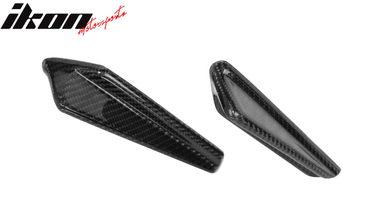 Closeout! Fits 15-21 Subaru WRX STI Style Front Bumper Side Canards Carbon Fiber