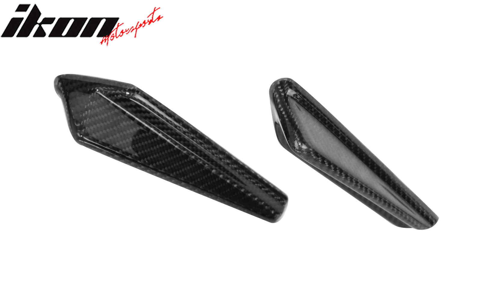 Closeout! Fits 15-21 Subaru WRX STI Style Front Bumper Side Canards Carbon Fiber