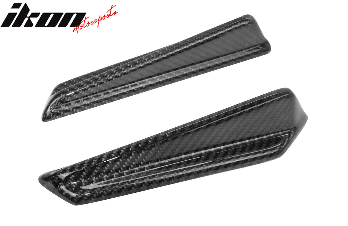 Closeout! Fits 15-21 Subaru WRX STI Style Front Bumper Side Canards Carbon Fiber