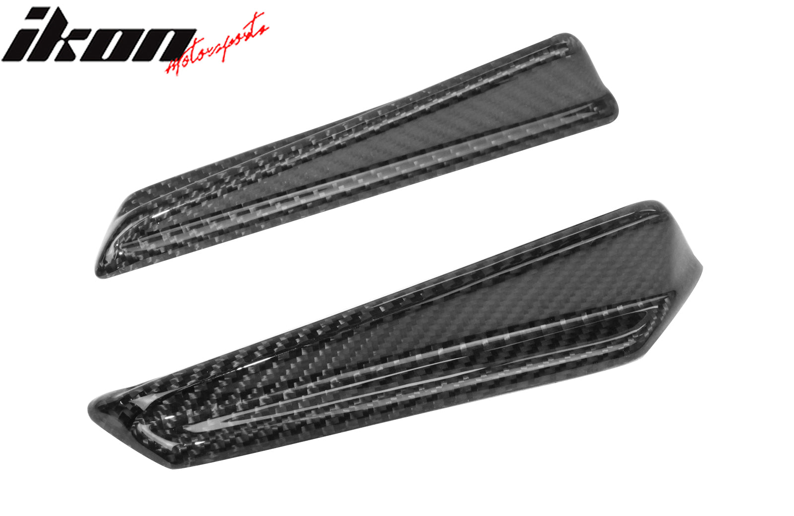 Closeout! Fits 15-21 Subaru WRX STI Style Front Bumper Side Canards Carbon Fiber