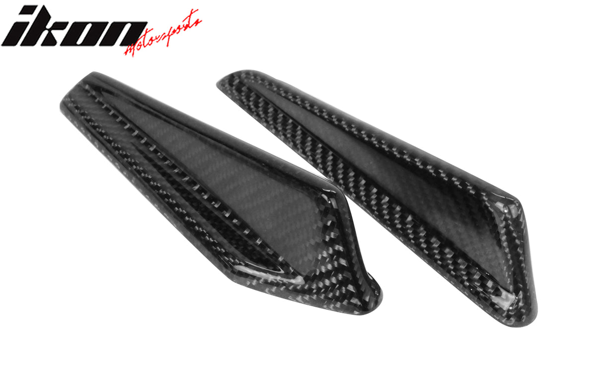 Closeout! Fits 15-21 Subaru WRX STI Style Front Bumper Side Canards Carbon Fiber